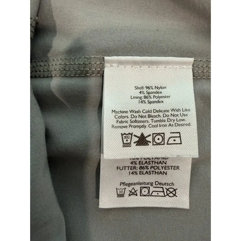 ✨ EDDIE BAUER Black Travel Hiking Stretch Skort 14 Quick Dry EUC 🏔️